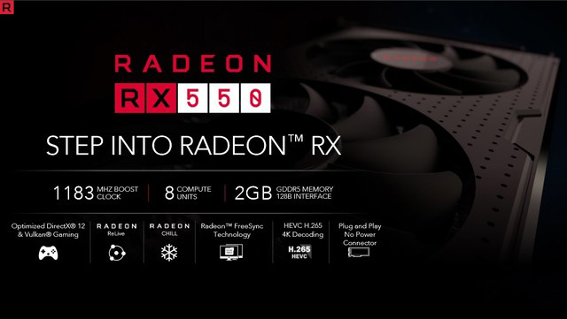 AMD RX 550和GT 1030哪个值得买？AMD Radeon RX 550显卡全面图解评测